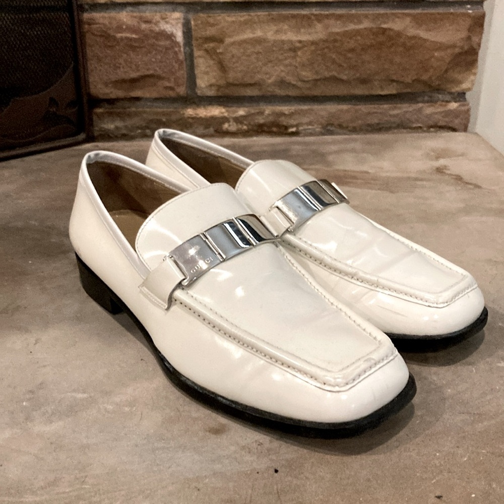 Gucci white loafers size 37.5